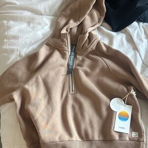 Vuori Brown Half-Zip Hoodie